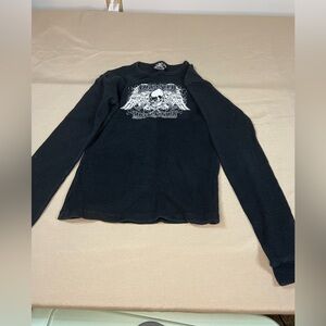 Edgy Black Graphic Sweatshirt